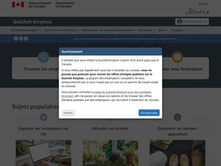 Guichet-Emplois platform preview Guichet-Emplois platform preview