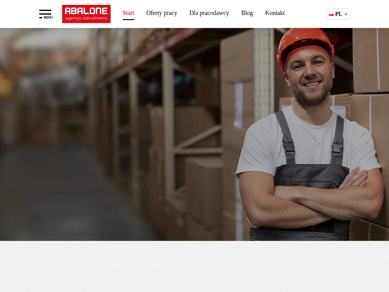 Abalone Poland job board platform screenshot showing job search interface