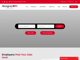 AboriginalJobsCanada platform preview