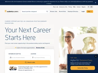 Academica Careers screenshot preview