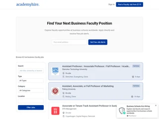AcademyHire platform preview AcademyHire platform preview