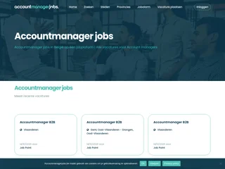 Accountmanagerjobs.be platform preview Accountmanagerjobs.be platform preview