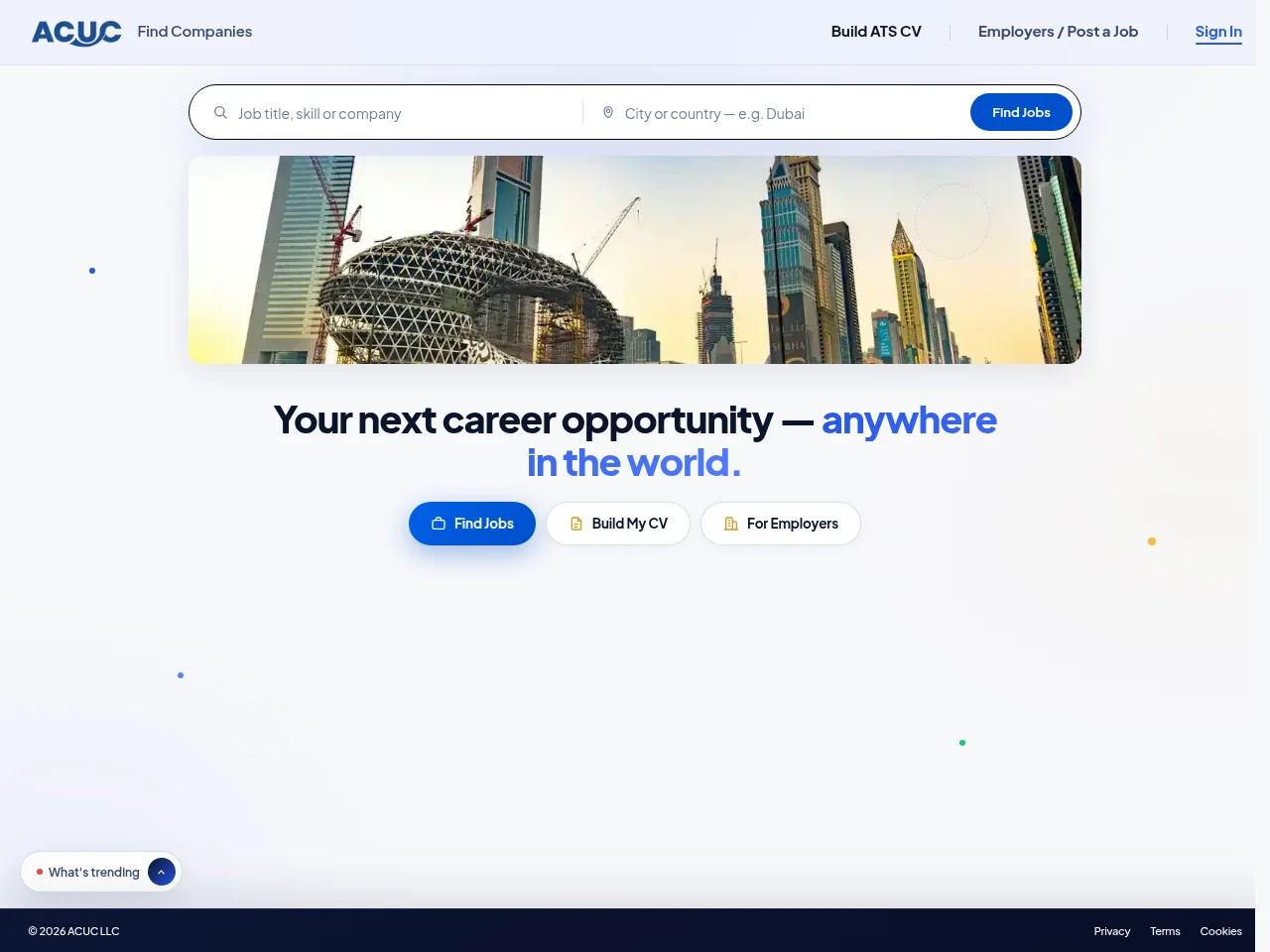 ACUC Jobs screenshot ACUC Jobs website screenshot