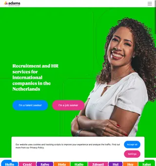 Adams Multilingual Recruitment screenshot preview Adams Multilingual Recruitment screenshot preview
