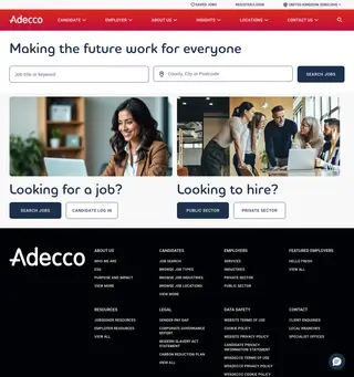 Adecco United Kingdom platform preview