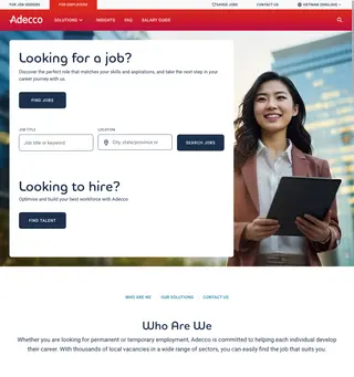 Adecco Vietnam platform preview