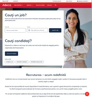 Adecco România platform preview