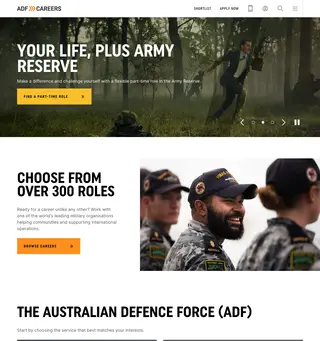 ADF Careers screenshot preview