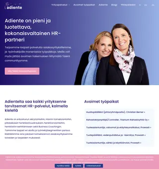 Adiente platform preview