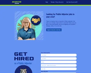 Adjuster Jobs platform preview