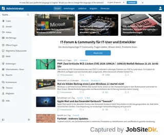 Administrator.de platform preview Administrator.de platform preview
