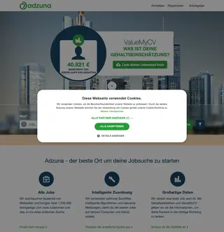 Adzuna screenshot preview