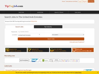 TipTopJob UAE platform preview