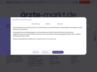 ärzte-markt.de platform preview