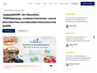AfricEduc platform preview