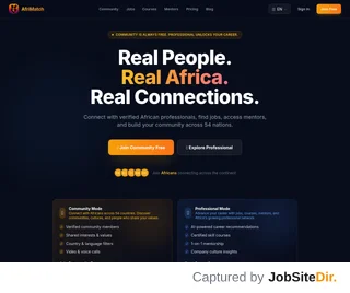 AfriMatch platform preview