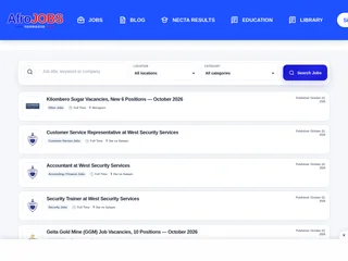 AfroJobs platform preview AfroJobs platform preview
