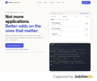 Scout by AgentCo platform preview Scout by AgentCo platform preview