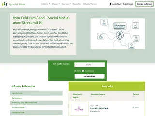 Agrarjobbörse platform preview