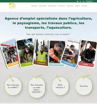 Agri-Intérim platform preview