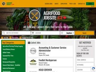 AgriFood Job Site Canada screenshot preview