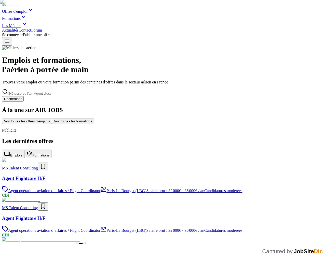 AirJobs website screenshot