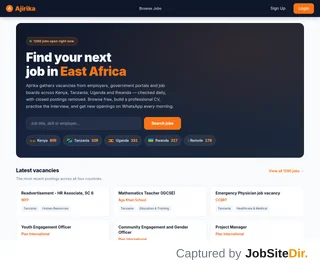 Ajirika platform preview Ajirika platform preview