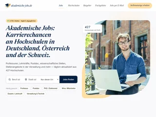 Akademische-Jobs.de platform preview Akademische-Jobs.de platform preview