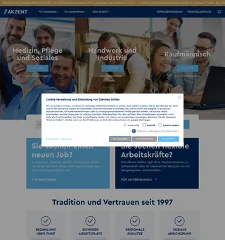 Akzent Personalservice GmbH platform preview