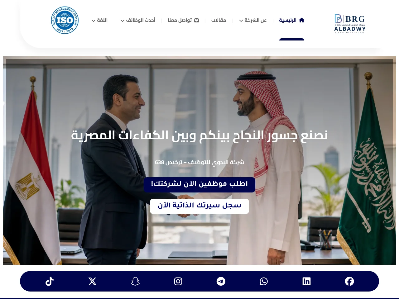 Al-Badawy screenshot Al-Badawy job board platform screenshot showing job search interface