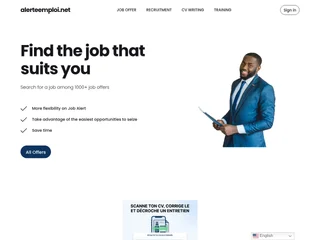 Alerte Emploi platform preview Alerte Emploi platform preview