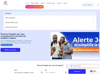 Alerte Job platform preview