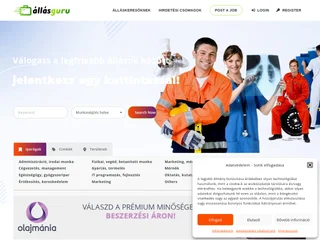 ÁllásGuru platform preview