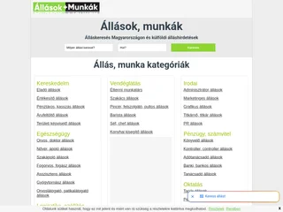 Állásokmunkák.hu platform preview