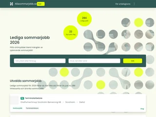allasommarjobb.se screenshot preview