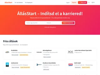 ÁllásStart platform preview ÁllásStart platform preview