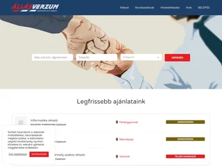 Állásverzum platform preview
