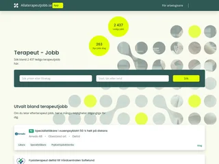 allaterapeutjobb.se screenshot preview allaterapeutjobb.se screenshot preview