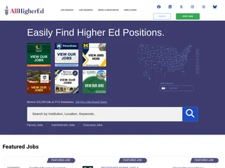 AllHigherEd.com screenshot preview