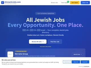 All Jewish Jobs platform preview All Jewish Jobs platform preview