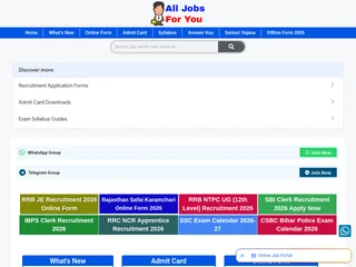 All Jobs For You platform preview All Jobs For You platform preview