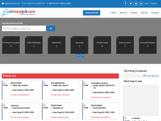 All Nepal Job platform preview