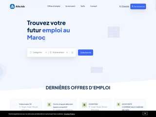 AlloJob.ma platform preview AlloJob.ma platform preview