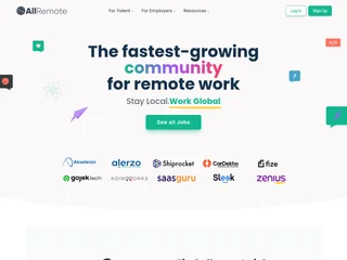 AllRemote Jobs platform preview
