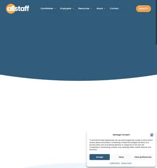 Allstaff Recruitment platform preview