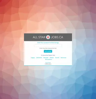 AllStarJobs.ca platform preview