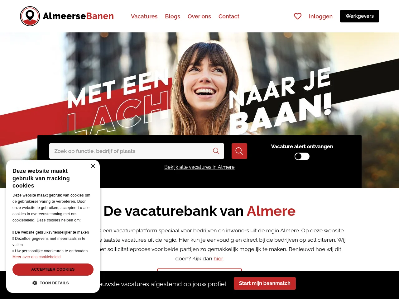 AlmeerseBanen screenshot AlmeerseBanen job board platform screenshot showing job search interface