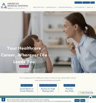 American Medical Staffing platform preview
