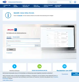 Arbeitsmarktservice Österreich platform preview