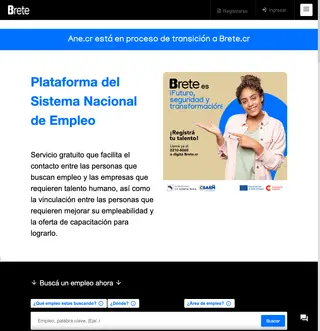 Agencia Nacional de Empleo platform preview